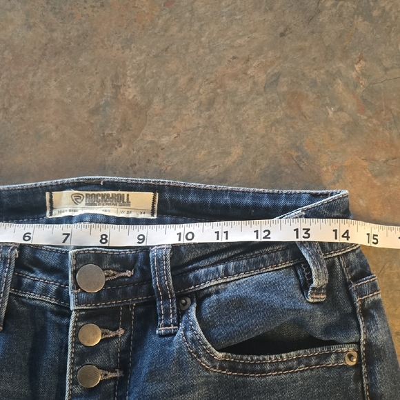 Rock & Roll High Rise Trouser Jean Size 27 X 34 - Picture 3 of 5